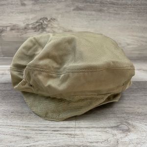 VTG 1946 Covers Cap Service Uniform Twill 8.2 Oz Khaki-1 Size 6-7/8 Q.M.2741